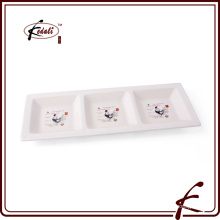 stone ware rectangular Snack tray